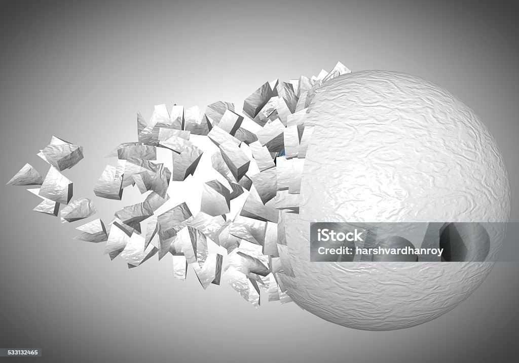Exploded Sphere Exploding Sphere Abstract 3d Shpaes Stock Photo - Download Image Now ...