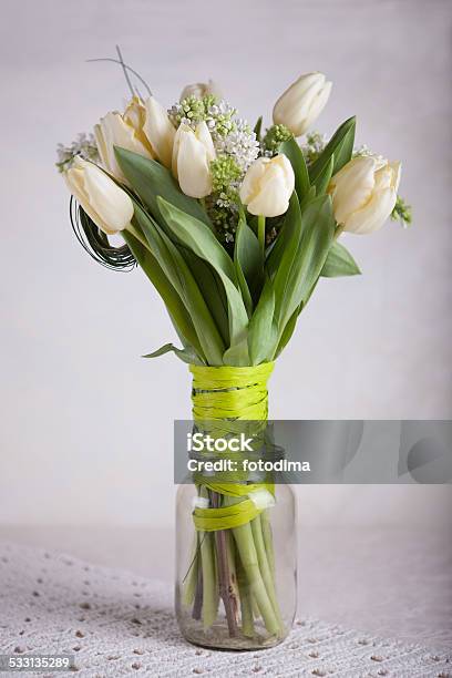 Bouquet Of Tulips Stock Photo - Download Image Now - 2015, April, Blossom