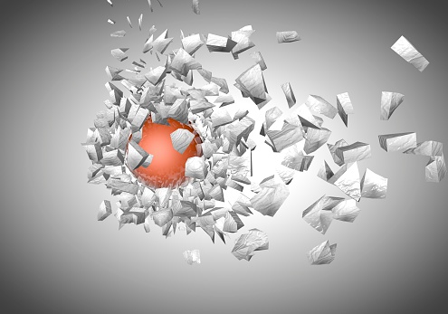 Exploding Sphee Extension Exploding Sphere Abstract 3d Shpaes Stock Photo - Download Image Now ...