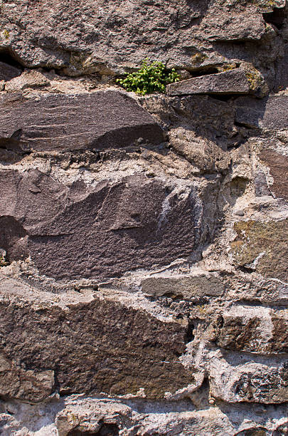 istock Part of the stone gray wall 533136167