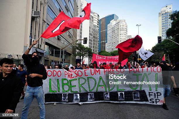 Demonstrators Stock Photo - Download Image Now - 2015, Avenue, Boycott