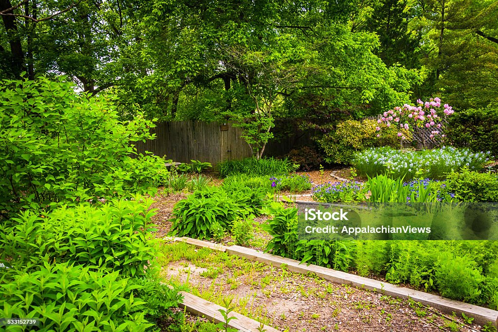 Gardens at Cylburn Arboretum in Baltimore, Maryland. 2015 Stock Photo