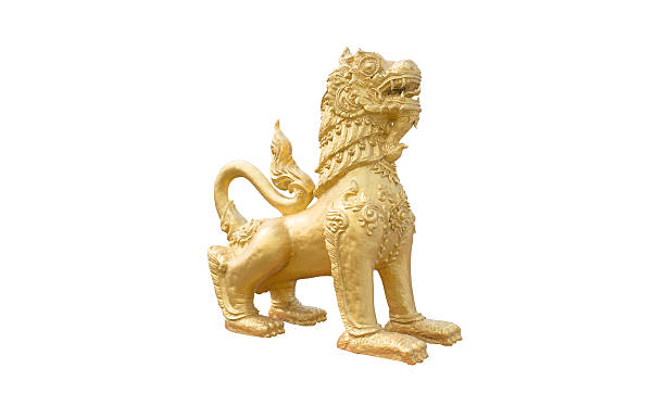 istock Gold Pixiu isolated on a white background 533154087