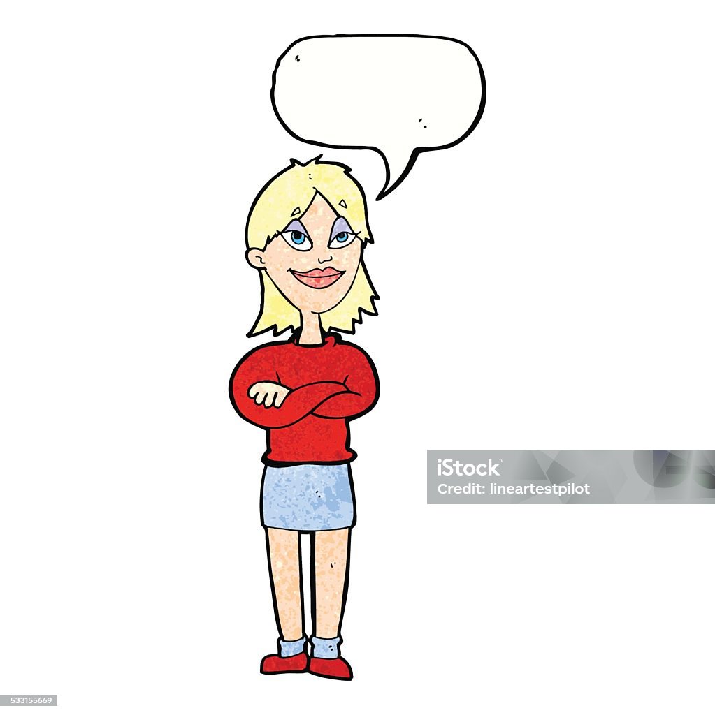 Cartoon Proud Woman With Speech Bubble Stock Illustration - Download Image Now - Adult, Cheerful, Clip Art - iStock Cartoon Proud Woman With Speech Bubble Stock Illustration - Download Image Now - Adult, Cheerful, Clip Art - iStock