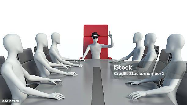 3d Man Boss Stock Photo - Download Image Now - 2015, Anticipation, Armchair