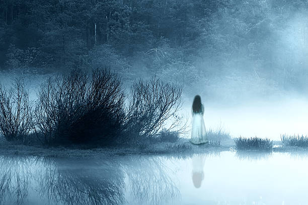 istock Horror scene of a scary woman 533173461