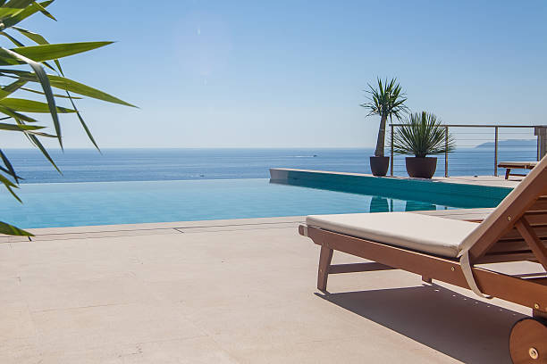 istock Luxury swimming pool and blue water 533173977