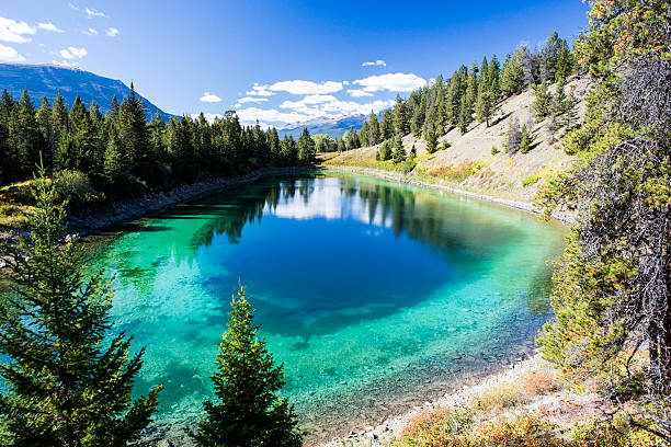 istock Third Lake, Valley of the five Lakes, Jasper National Park 533174683