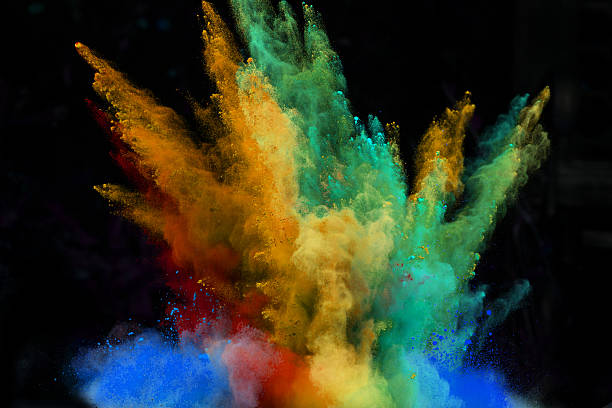 istock launched colorful powder over black 533174879