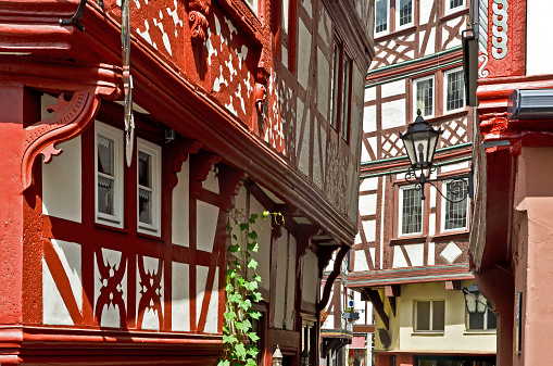 Moselle Valley Germany: Old town of Bernkastel-Kues, Timbered Houses