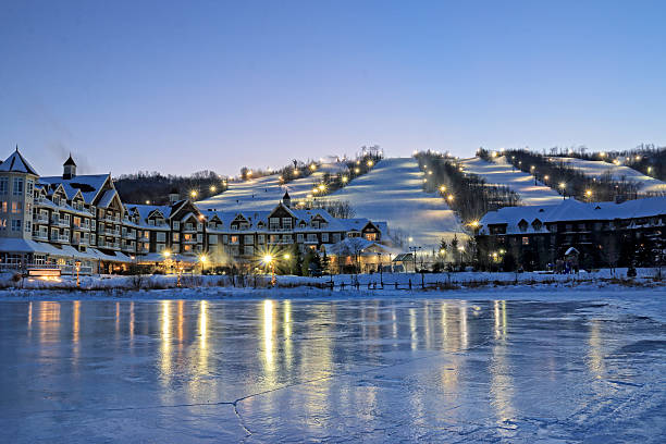 Blue Mountain Ski Resorts stock photo