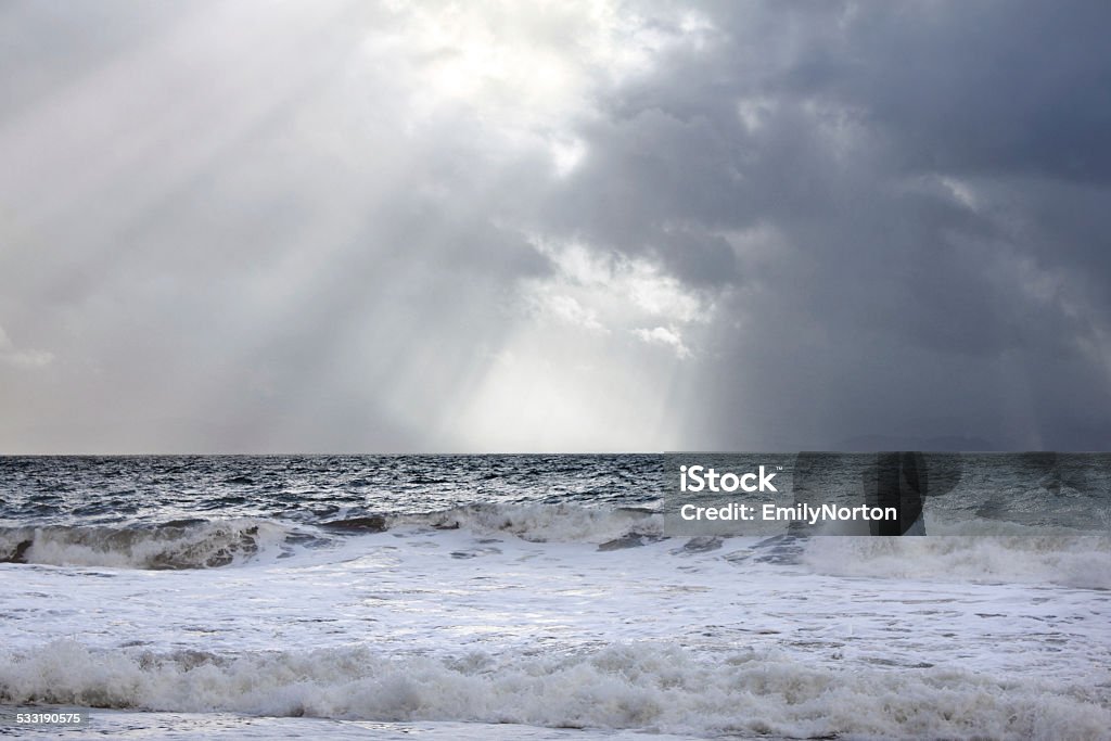 Stormy Day Dramatic skies and stormy seas of the Pacific Ocean. 2015 Stock Photo