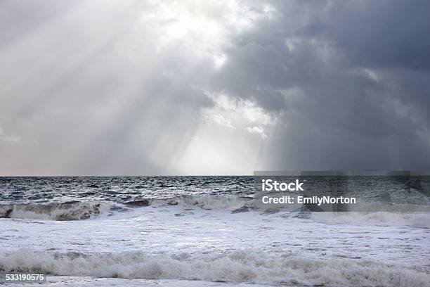 Stormy Day Stock Photo - Download Image Now - 2015, Beach, Breaking Wave