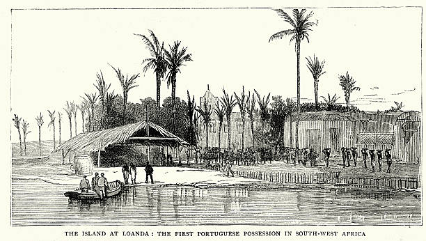 istock 19th Century Africa - The Island at Loanda 533190785