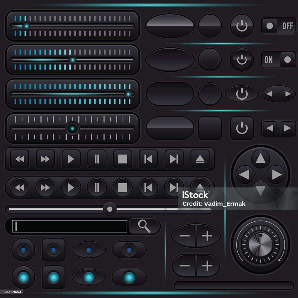Computer Interface Graphics Graphic Interface Elements Stock Illustration - Download Image Now ...