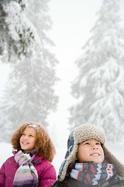 Children in the snow