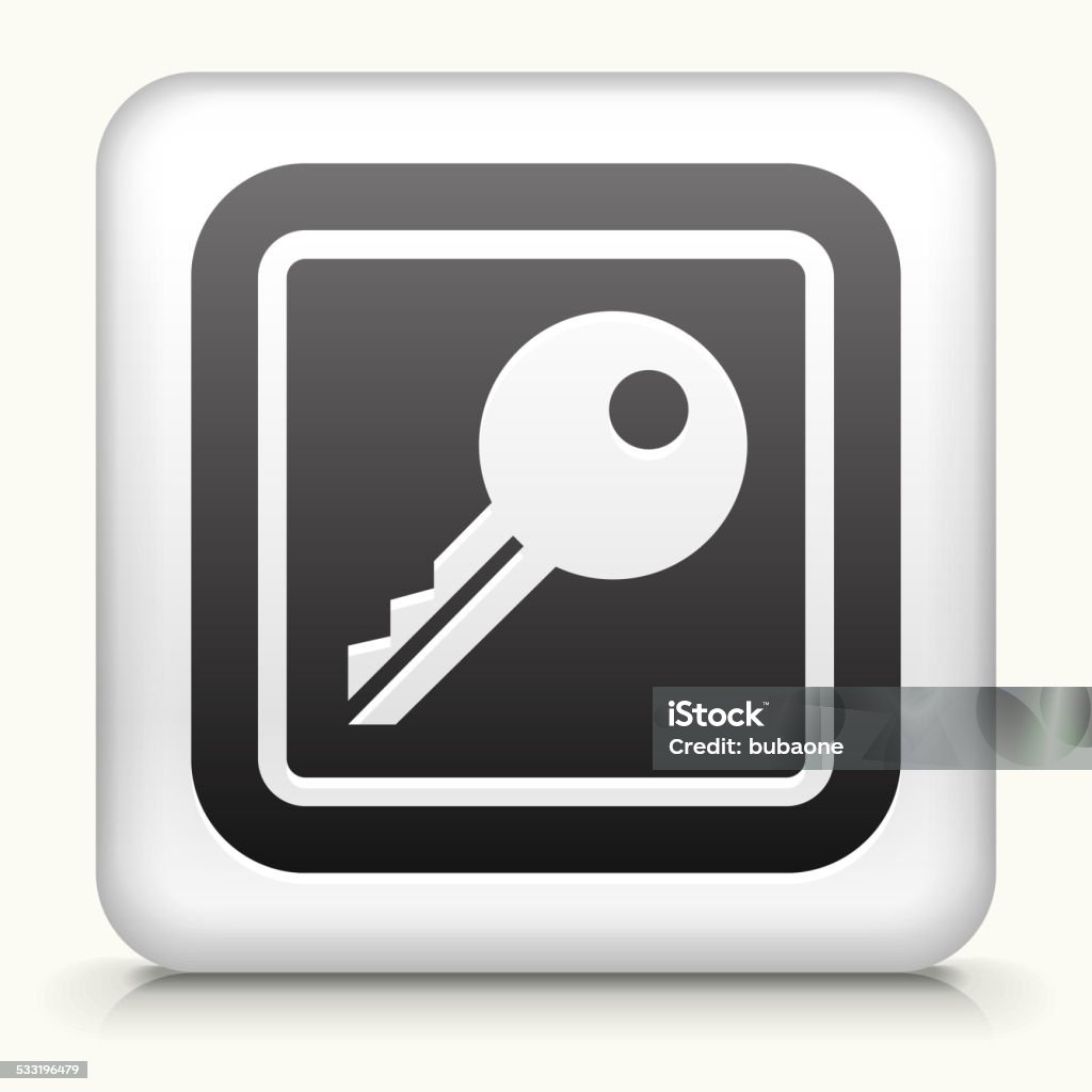 Square Button With Key Royalty Free Vector Art Stock Illustration ...