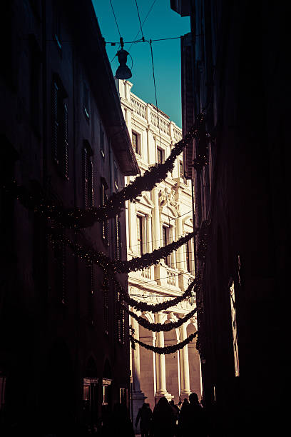 istock Bergamo's street in Christmas 533214649