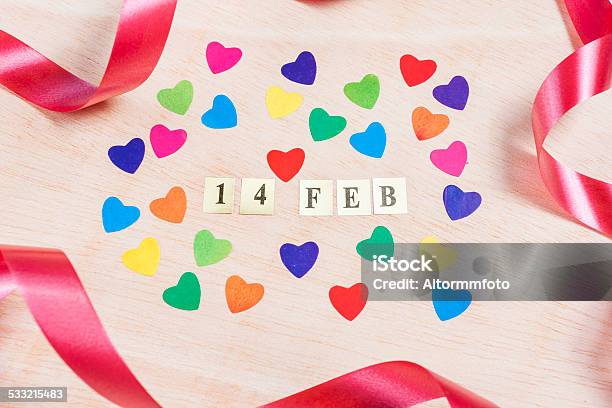 Valentines Day Stock Photo - Download Image Now - 2015, Backgrounds, Calendar