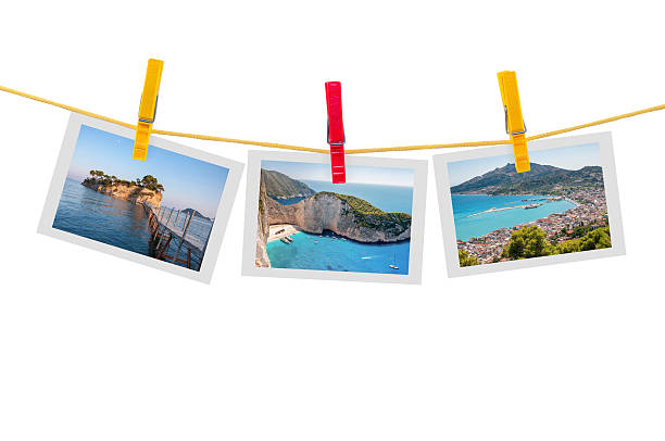 istock Three photos of Zakynthos on clothesline 533224634
