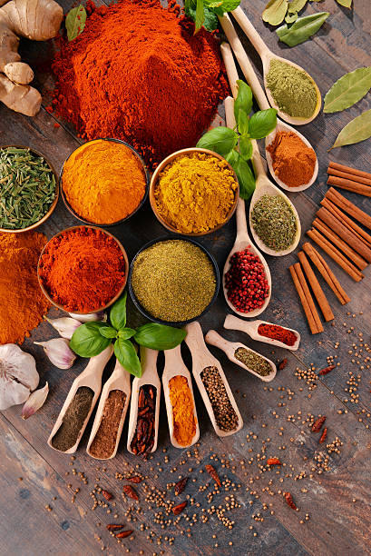 istock Variety of spices on kitchen table 533225318