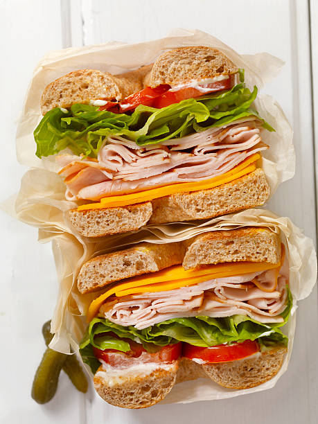 istock Deli Style Turkey Bagel Sandwich 533225500