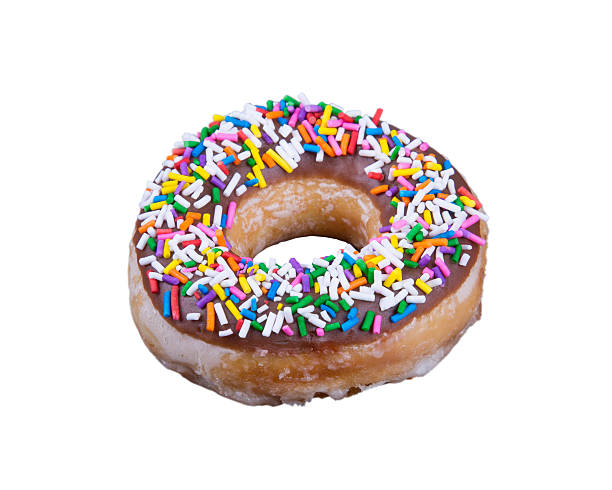 istock Donut with sprinkles isolated on white background 533226678