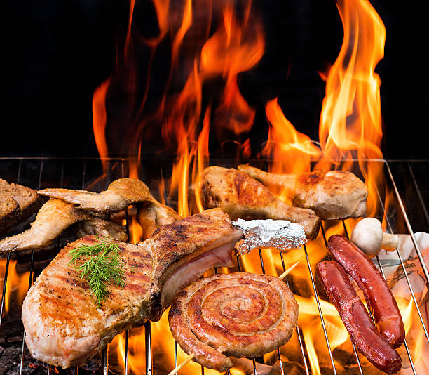 istock Grilled meat on the grill 533227510