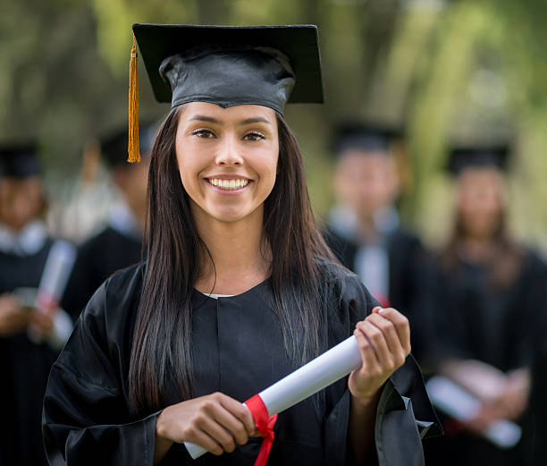 istock Happy woman graduating 533228847