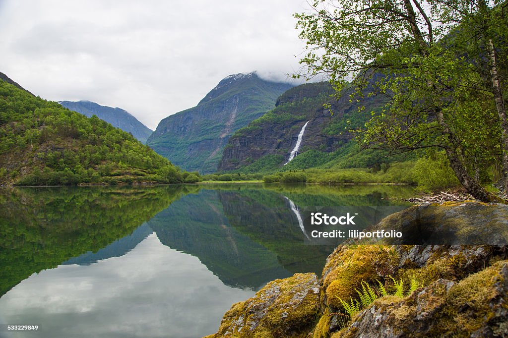 Norwegian landscape Norwegian landscape with mountains 2015 Stock Photo