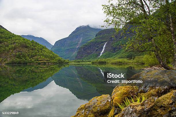 Norwegian Landscape Stock Photo - Download Image Now - 2015, Blue, Briksdalsbreen Glacier