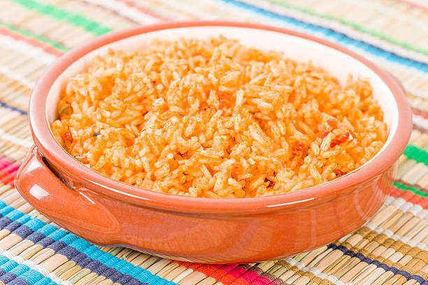 arroz mexicana - mexican pots fotografías e imágenes de stock