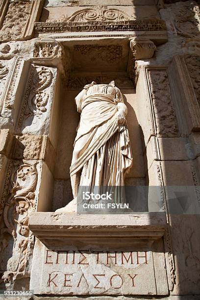 The Library Of Celus Ephesus Turkey Stock Photo - Download Image Now - 2015, Anatolia, Ancient Civilization