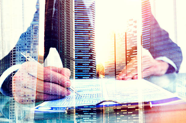 istock Businessman Questionnaire Cityscape Office Working Concept 533231850