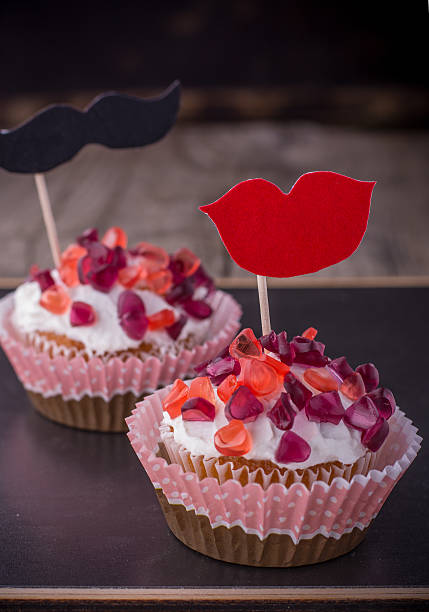 istock cupcakes with cream cheese frosting decorated 533232405