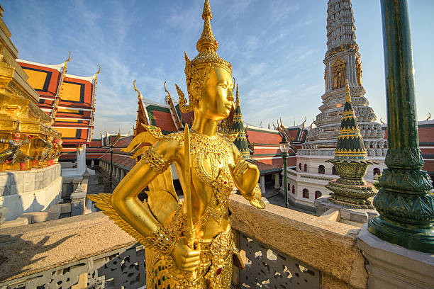 istock Thai Temple : Wat Phra Kaew angel statue 533232723