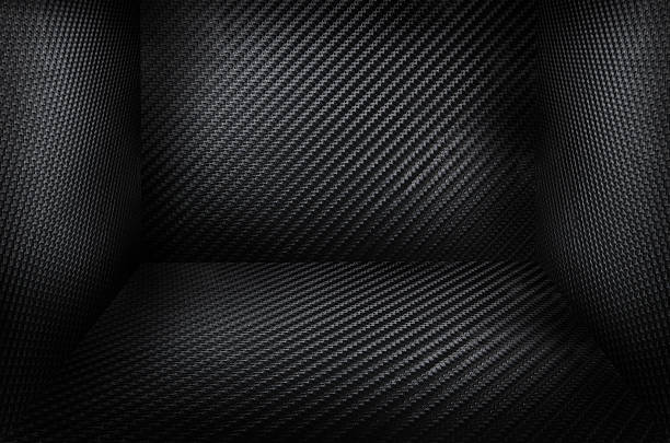 istock Carbon fiber black background texture 533232985