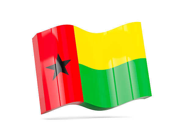 istock Wave icon with flag of guinea bissau 533234558