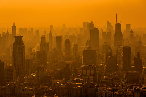 istock Air pollution in Shanghai, China 533237756