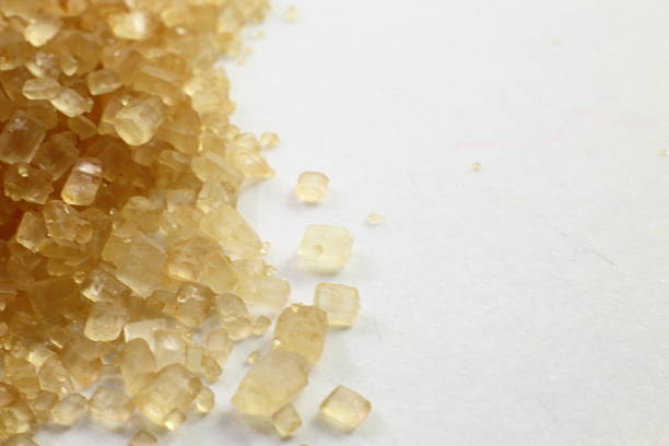 istock Brown sugar on the side with white background on the other side. 533240154