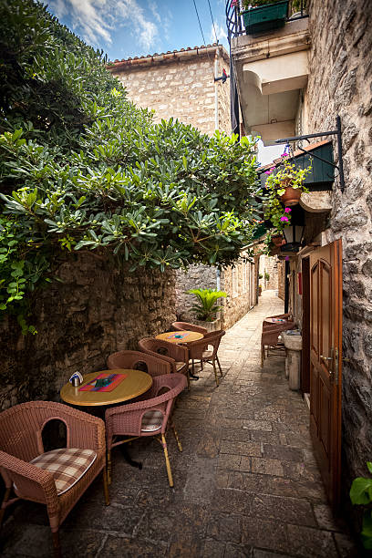 istock restaurant summer terrace on ancient street 533241435