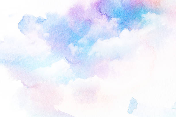 istock Watercolor illustration of cloud. 533243084