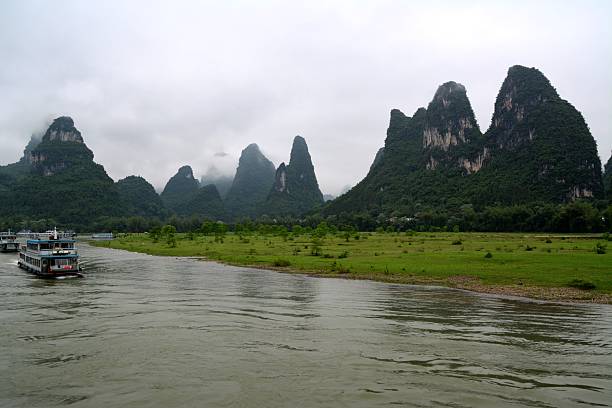 istock Lijiang river karst scenery, Guangxi region China 533243619