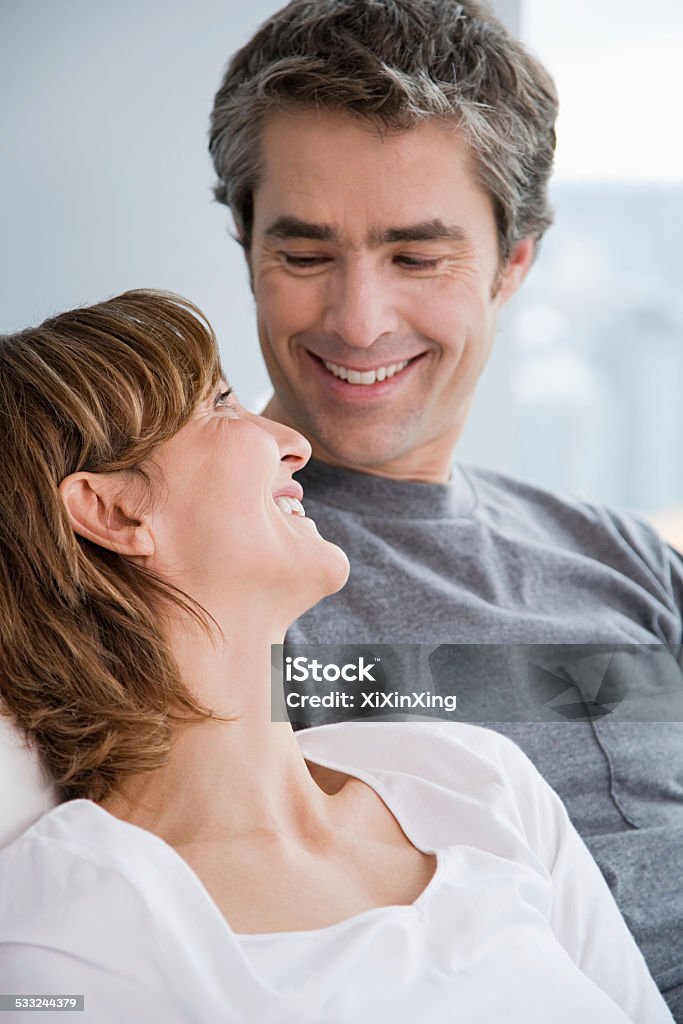 couple face to face A couple face to face Human Sexual Behavior Stock Photo