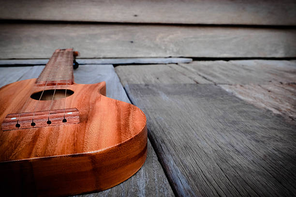 istock The ukulele on wooden background 533244540