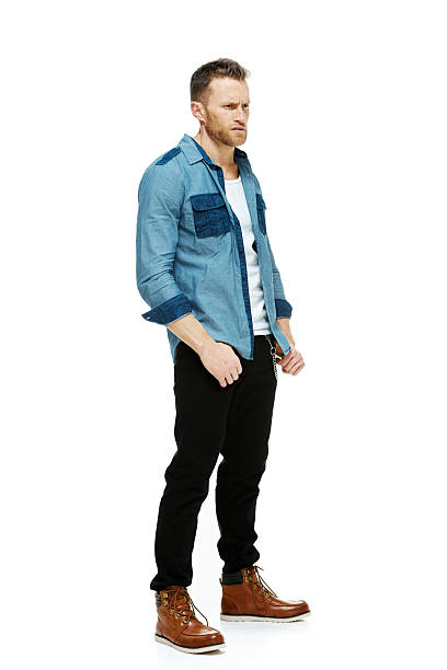 istock Fashionable hipster standing & looking away 533245209