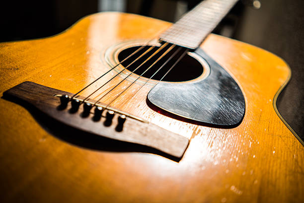istock Vintage acoustic guitar 533245247