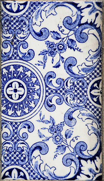 伝統的なタイルからポルト、ポルトガル - image created 21st century blue colors old ストックフォトと画像