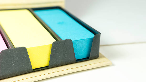istock Multi-coloured block of sticky note with pencil 533246045