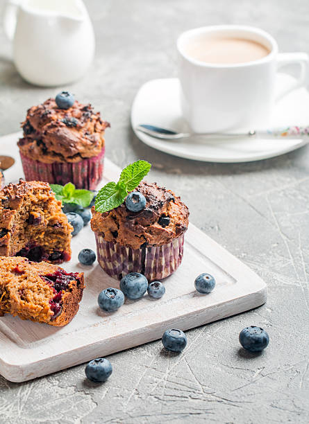 istock Carrot muffins with blueberrie 533248314